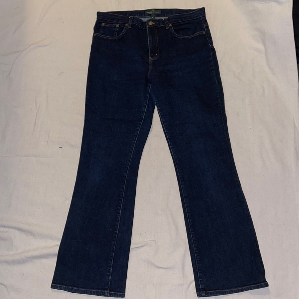 Women’s Ralph Lauren Dark Wash Bootcut Jeans Size 12 - Lauren Jeans Co